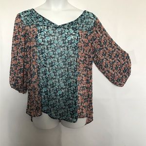 Torrid Chiffon sheer blouse
